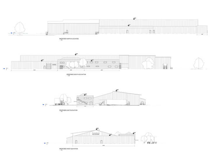 Proposed elevations for Norseland Facility Upgrade