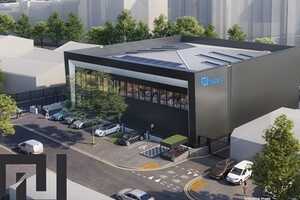 computer generated image of production facility