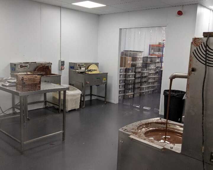 scaffold in position at roof removal project for Willett Food Projects